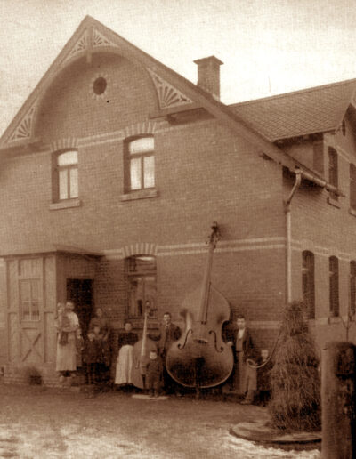 Otto Roth and his giant bass.