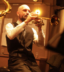 Pavel Shcherbakov, trumpet player of the hardbop band Play it Hard