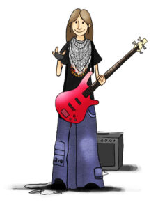 bass guitar woman