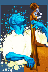 Double bass player