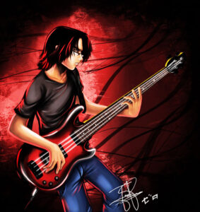 bass guitar player