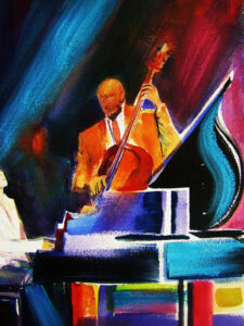 double bass player